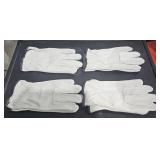 4 pair industrial leather gloves