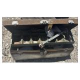 Metal Tool box w/ Misc. items