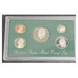 1998 S US Mint Proof Set 5 Coins