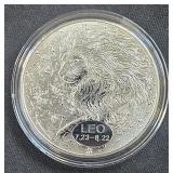 Metal Round Zodiac Trade Token