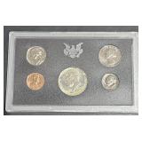 1969 S US Mint Proof Set 5 Coins Kennedy Silver