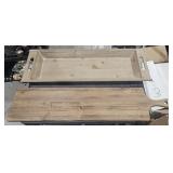 2 Long Wood Charcuterie Boards--7 1/2" x 34" &