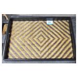 Woven Top On Large Tray 19 1/2" x 14" x 2"