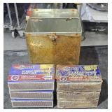 Rust Tin Box w/ New 5 Boxes Kitchen Matches