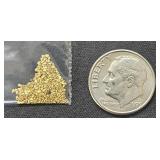 0.66 grams Natural Alaskan Gold Nuggets