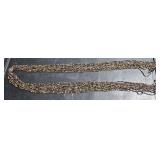 12 ea Side Strand Beaded Necklace Each Side 23" L