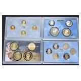 2009 US Mint Proof Set  4 Coins & 6 State Quarters