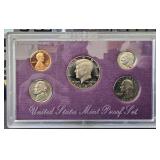 1988 S US Mint Proof Set 5 Coins