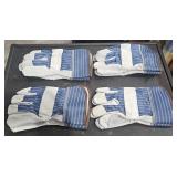 4 pair heavy duty work gloves