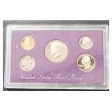 1990 S US Mint Proof Set 5 Coins