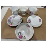 3 Various Tea/Saucer Floral
