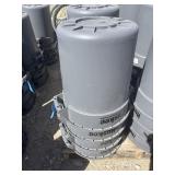4 Huskee Trash Cans
