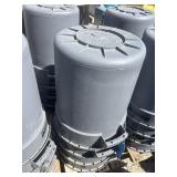 4 Huskee Trash Cans