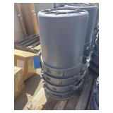 4 Huskee Trash Cans