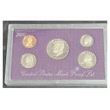 1990 S US Proof Set 5 Coins