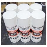 6 cans Rust-oleum multi purpose spray paint