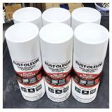 6 cans Rust-oleum multi purpose spray paint