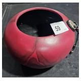 Red w/ Black Interior Pottery Vase Native Style