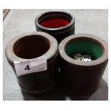 Leather Dice cup and Dice