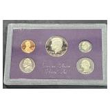 1986 S US Mint Proof Set 5 Coins
