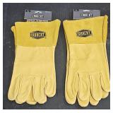 2 pair heavyweight top grain MIG welding gloves