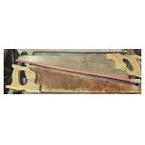 2 Rusty Hand Saws   Make Great Christmas Tree Deco