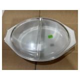 Pyrex 1958 Barbed Wire Divided Dish 1-5 Qt