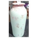 Hand Crafted Ceramic Vase 9 1/2" Tall Signed