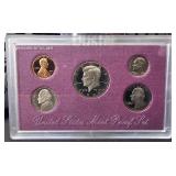 1989 S US Mint Proof Set 5 Coins