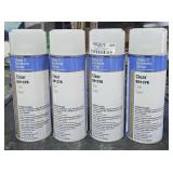 4 cans clear spray paint