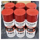 6 cans Rust-oleum multi-purpose spray paint