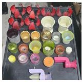 1 box Tea Light candles/candle holders