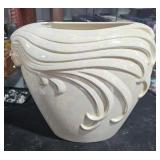 Oval Large Vase w/ Lady & Flowing Hair w/ Aurora