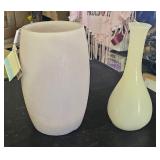 Large Wax Candle Lantern 9" Tall & Vase Shaped