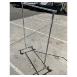 Folding garment rack