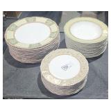 2 Stacks of Mikasa Bone China Plates  & Shallow