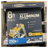 WERNER  8 foot lightweight, aluminum step ladder