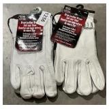 2 pairs large leather driver gloves
