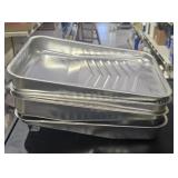 4 METAL PAINT TRAYS