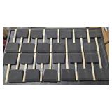 BOX OF HIGH DENSITY FOAM BRUSH