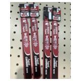 4 Sawzall 9" Thick Metal Blade, all one $