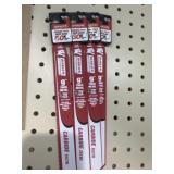 4 Sawzall 9" Thick Metal Blade, all one $