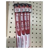 4 Sawzall 9" Thick Metal Blade, all one $