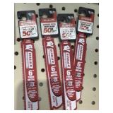 4 Sawzall 6" Thick Metal Blade, all one $