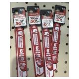 4 Sawzall 6" Thick Metal Blade, all one $
