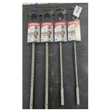 4 DIABLO CONCRETE HAMMER BITS