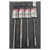 4 DIABLO MISC CONCRETE HAMMER BITS