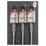 3 DIABLO CONCRETE HAMMER BITS