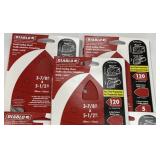 2 lots 2 pks Diablo detailed sanding sheets 2x$