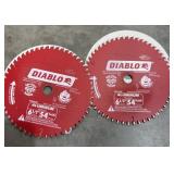 (2)  Diablo SAW blade, aluminum 6 1/2